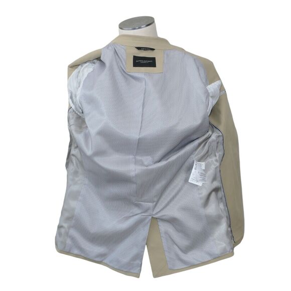 Banana Republic 44R Tailored Fit Tan Color Lined 2 Button Front Pockets Cotton - Picture 7 of 15